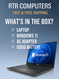 What's in the box: laptop, Windows 11, AC adapter, good battery