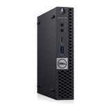 Refurbished Dell OptiPlex 7060 Mini Desktop Intel 6 Core i5 Win 11 left angle view