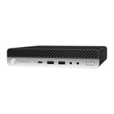 Refurbished HP ProDesk 600 G5 Mini Desktop Intel 6 Core i5 Win 11 left angle view