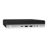 Refurbished HP ProDesk 600 G5 Mini Desktop Intel 6 Core i5 Win 11 right angle view