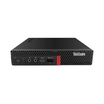 Refurbished Lenovo ThinkCentre M720q Mini Desktop Intel 6 Core i5-8400T Win 11 front view