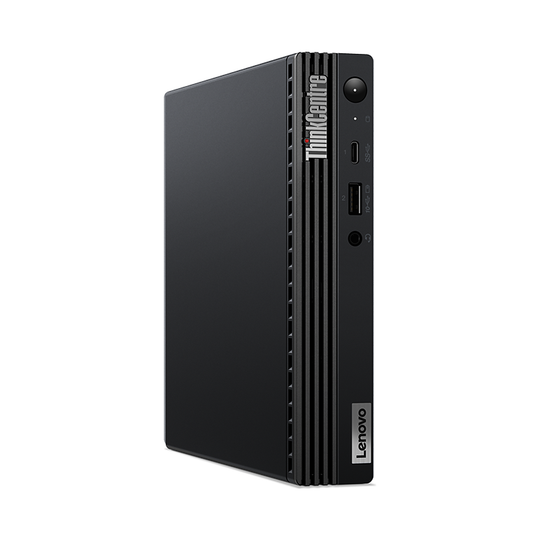 Refurbished Lenovo ThinkCentre M70q Gen 1 Mini Desktop Intel 6 Core i5 Win 11 front view