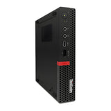 Refurbished Lenovo ThinkCentre M720q Mini Desktop Intel 6 Core i5-8400T Win 11 left angle view